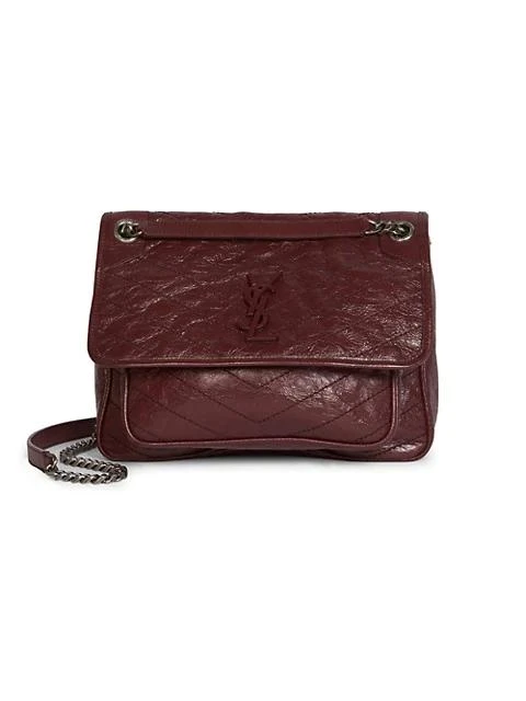 商品Yves Saint Laurent|Medium Niki Leather Shoulder Bag,价格¥23604,第1张图片