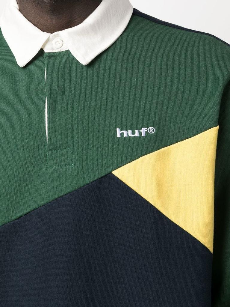 商品HUF|HUF - Long Sleeve Logo Polo Shirt,价格¥688,第5张图片详细描述