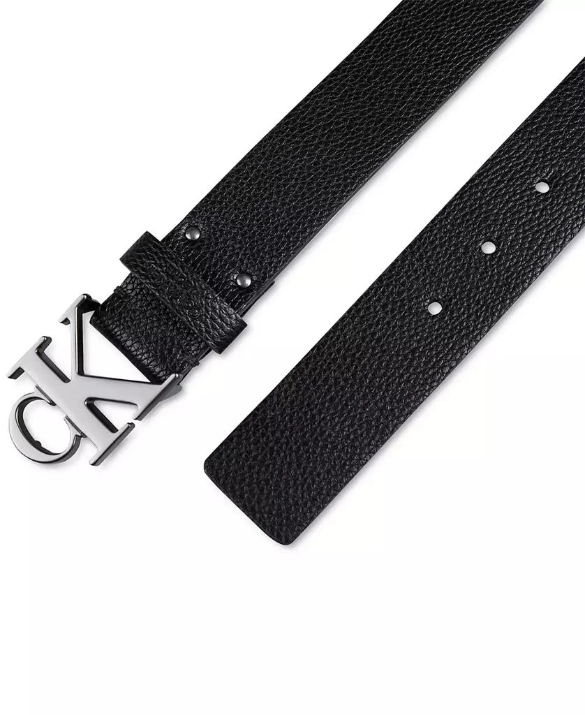 商品Calvin Klein|Men's Logo Plaque Buckle Fashion Jean Belt,价格¥259,第4张图片详细描述