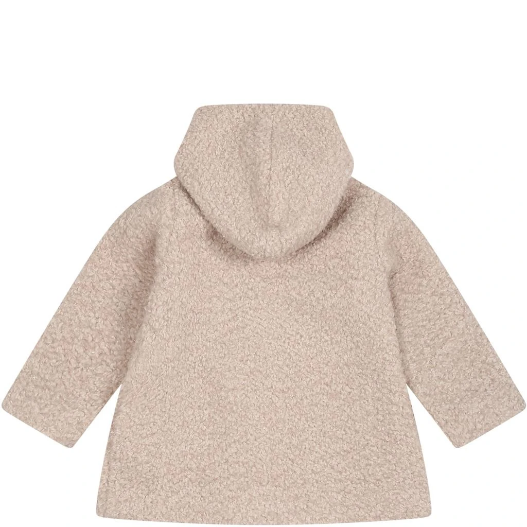 商品Caffe' d'Orzo|Beige Coat For Baby Girl,价格¥1363,第2张图片详细描述