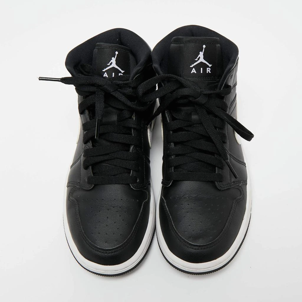 商品[二手商品] Jordan|Air Jordan x Nike Black/White Leather Air Jordan 1 Retro High Yin Yang Sneakers Size 38.5,价格¥1149,第3张图片详细描述