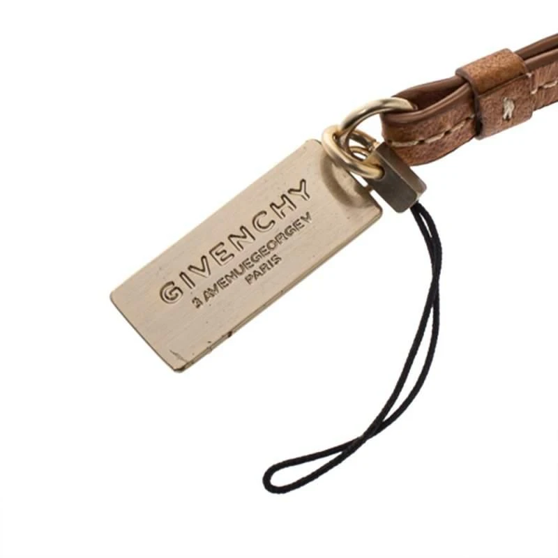 商品[二手商品] Givenchy|Givenchy Brown Leather Cell Phone Charm,价格¥813,第3张图片详细描述