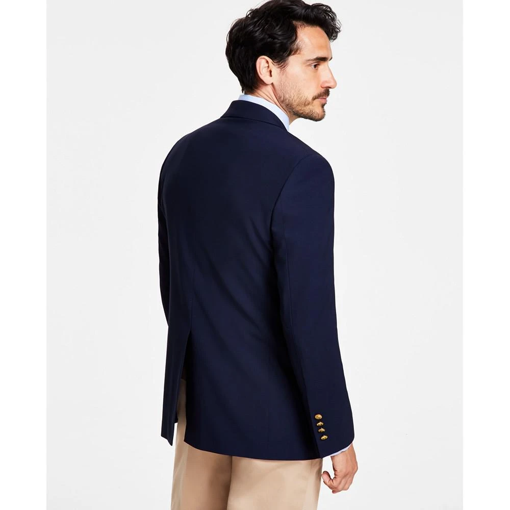 商品Brooks Brothers|Men's Classic-Fit Navy Stretch Wool Blend Blazer,价格¥2812,第3张图片详细描述