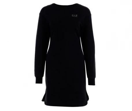商品Emporio Armani|EMPORIO ARMANI 女士黑色徽标套头针织衫 6ZTA65-TJ24Z-1200,价格¥602,第1张图片