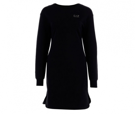 商品Emporio Armani|EMPORIO ARMANI 女士黑色徽标套头针织衫 6ZTA65-TJ24Z-1200,价格¥789,第1张图片