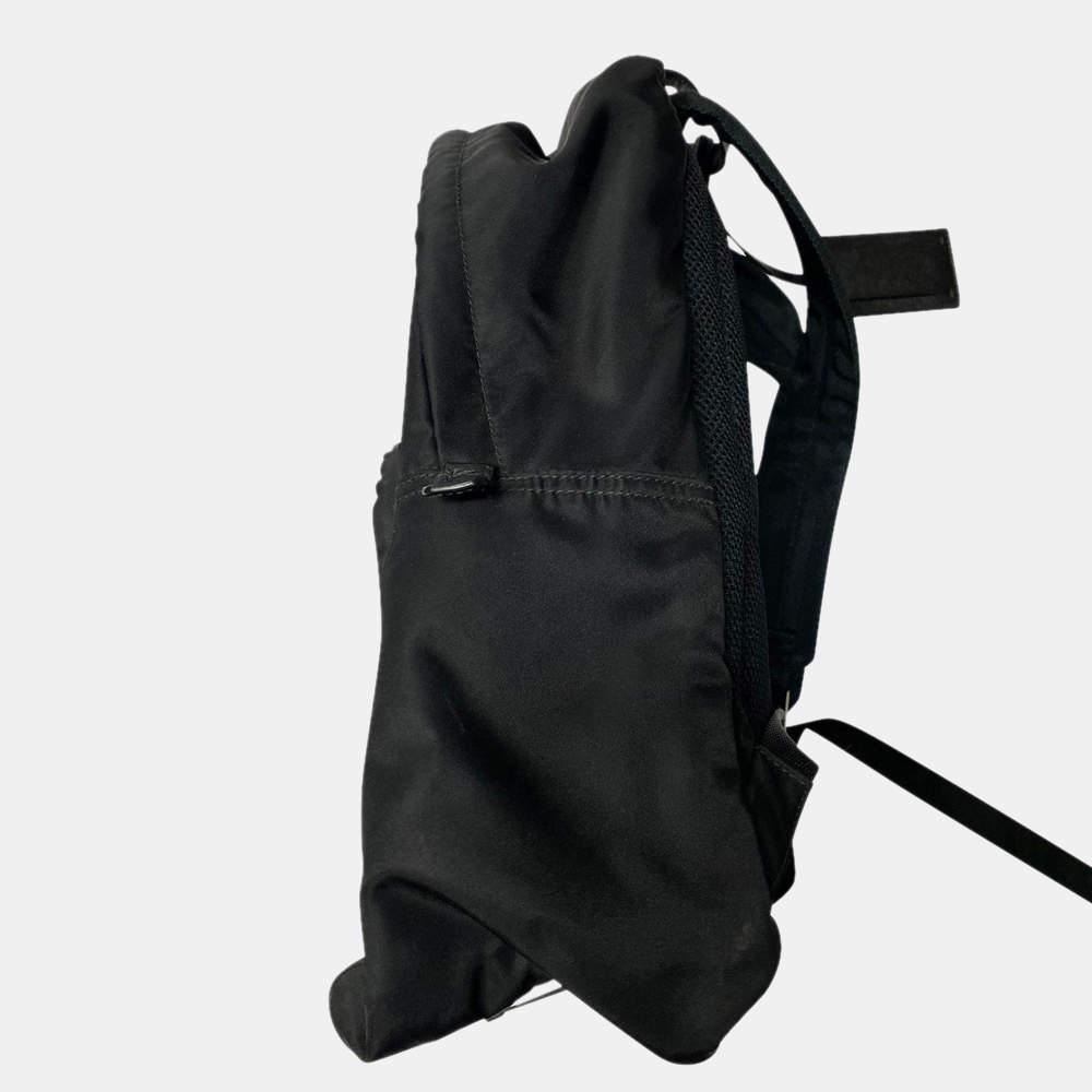 Prada Black Nylon Zip Around Backpack商品第2张图片规格展示