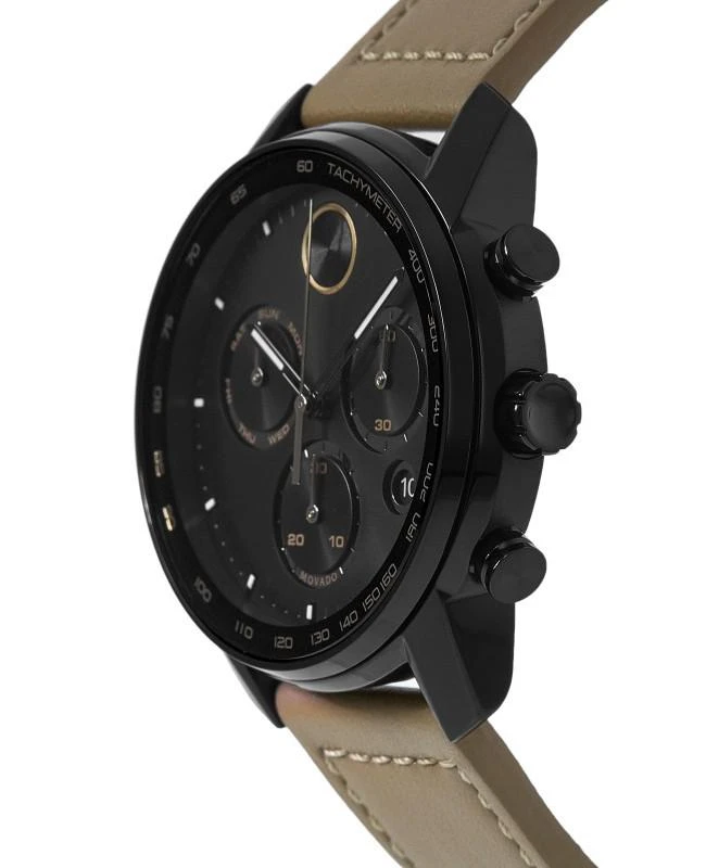 商品Movado|Movado Bold Verso Black Dial Leather Strap Men's Watch 3600738,价格¥4592,第3张图片详细描述