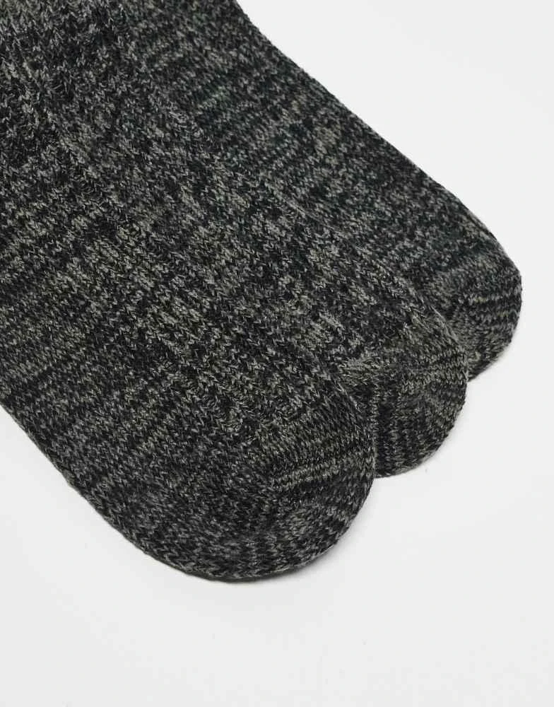 商品New Look|New Look 3 pack heavyweight ribbed socks in khaki,价格¥58,第3张图片详细描述