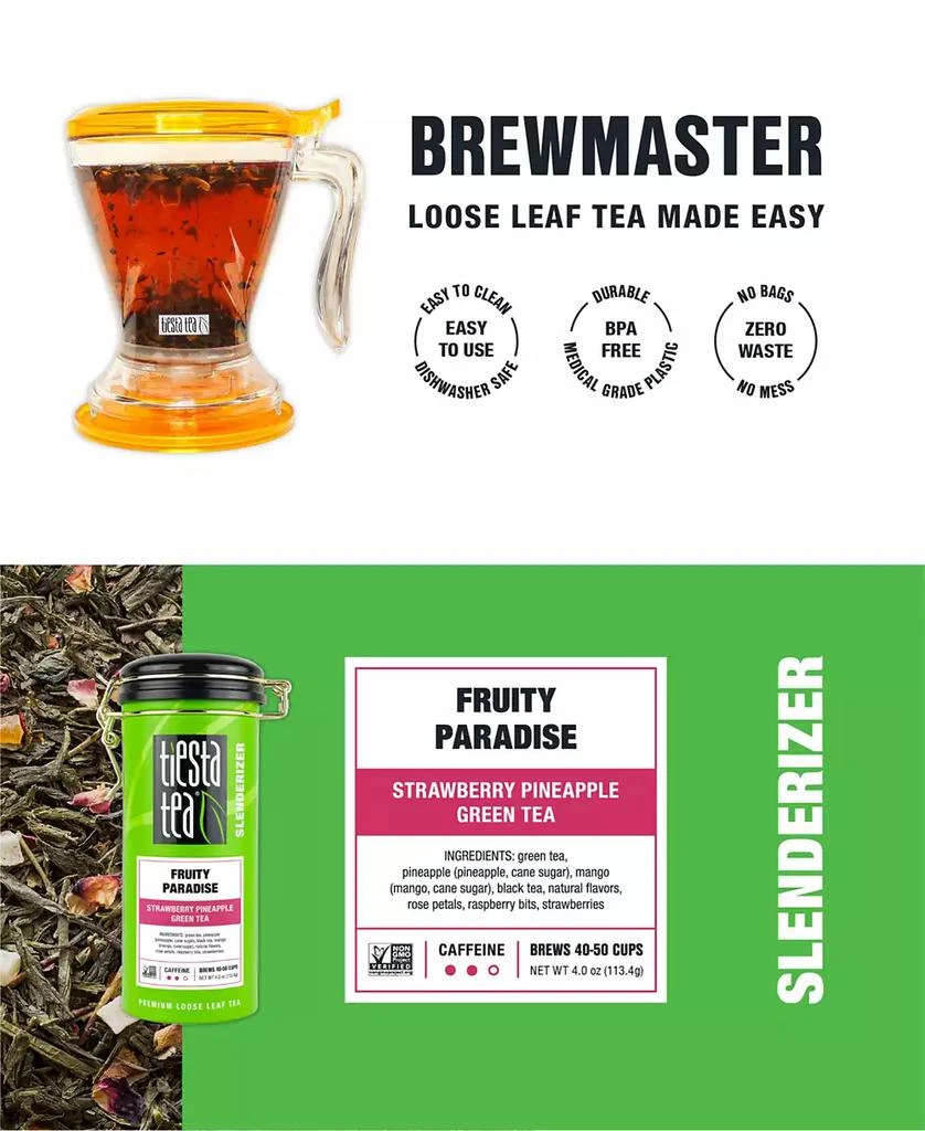 商品Tiesta Tea|Fruity Paradise Loose Leaf Tea and Brewmaster Set, 2 Piece,价格¥300,第2张图片详细描述