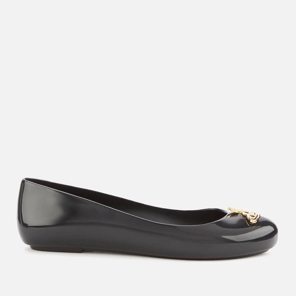 商品Vivienne Westwood|Vivienne Westwood for Melissa Women's Space Love 22 Ballet Flats - Black Cut Out Gold Orb,价格¥1002,第1张图片