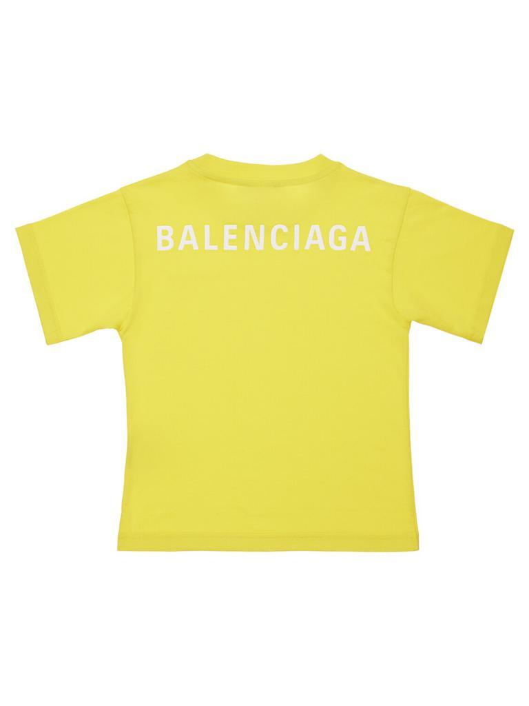 商品Balenciaga|Logo Print Cotton Jersey T-shirt,价格¥1662,第4张图片详细描述