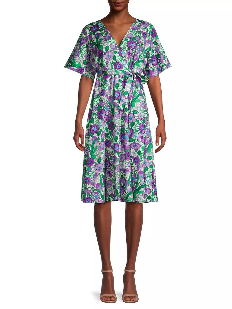 商品Weekend Max Mara|Dizzy Floral Wrap Midi-Dress,价格¥1223,第3张图片详细描述