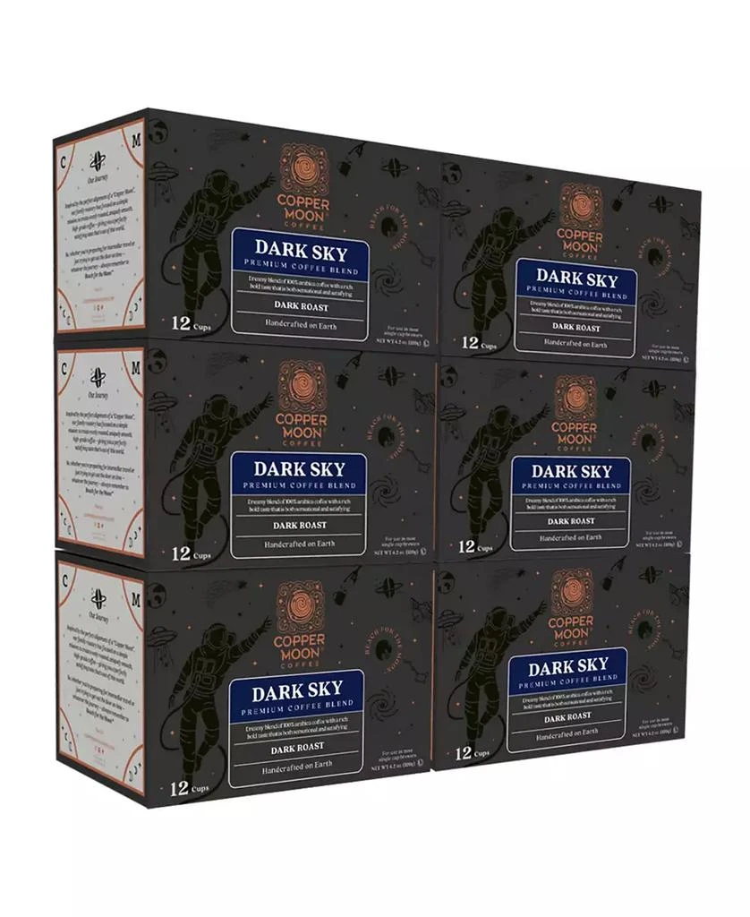 商品Copper Moon Coffee|Dark Sky Blend Single Serve Coffee Pods, 72 Count,价格¥255,第1张图片