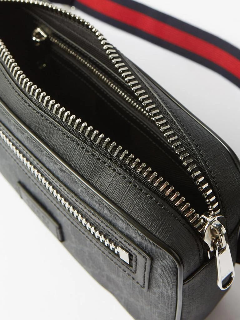商品Gucci|GG-jacquard coated-canvas and leather belt bag,价格¥9593,第3张图片详细描述