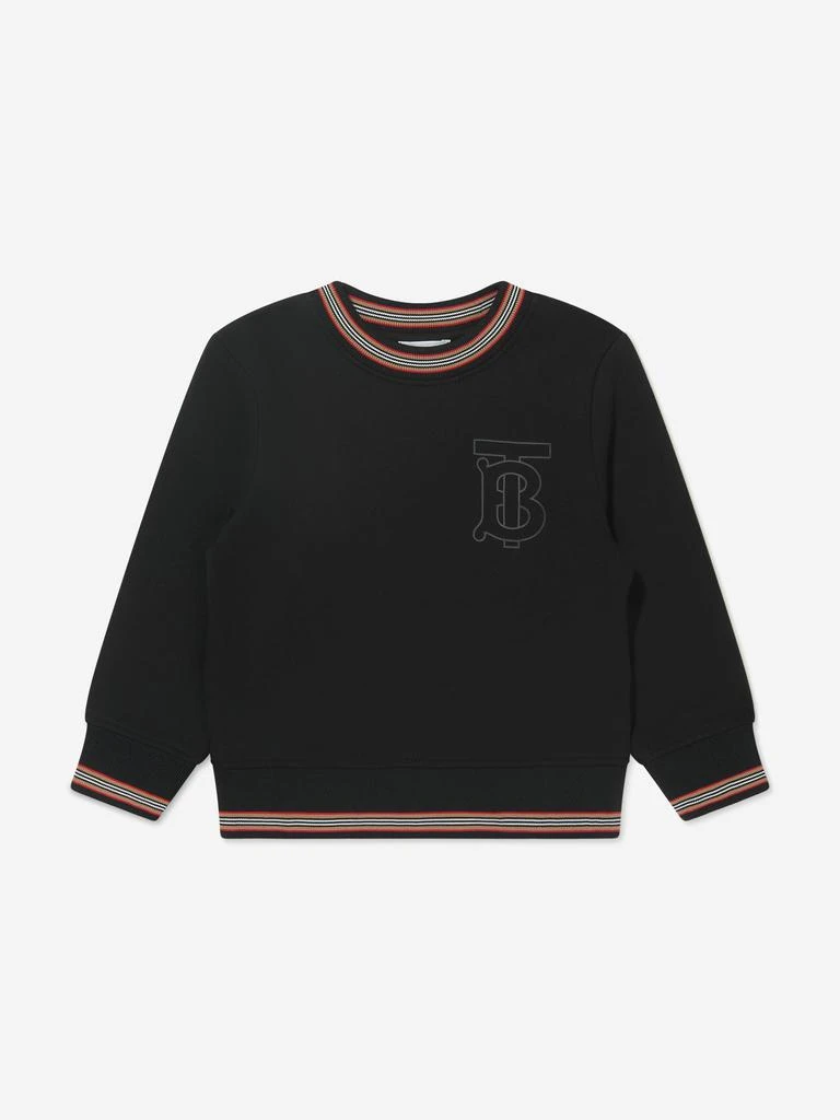 商品Burberry|Burberry Black Girls Logo Lester Sweatshirt,价格¥2325,第1张图片