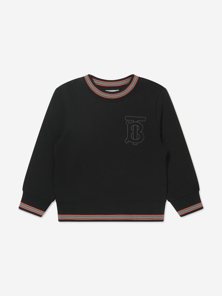 商品Burberry|Burberry Black Girls Logo Lester Sweatshirt,价格¥2207,第1张图片