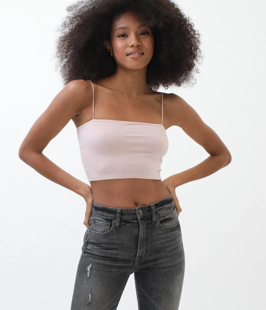 商品Aeropostale|Aeropostale Women's Square-Neck Cropped Cami,价格¥41,第5张图片详细描述