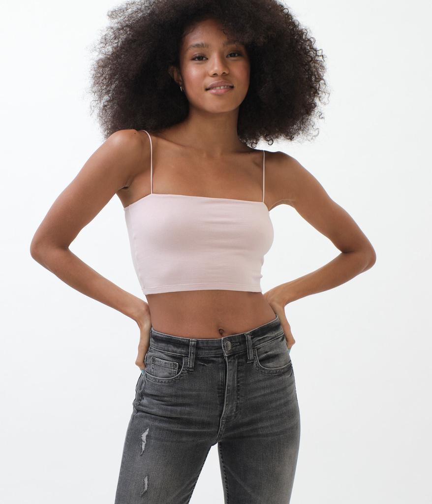 商品Aeropostale|Aeropostale Women's Square-Neck Cropped Cami,价格¥37,第7张图片详细描述