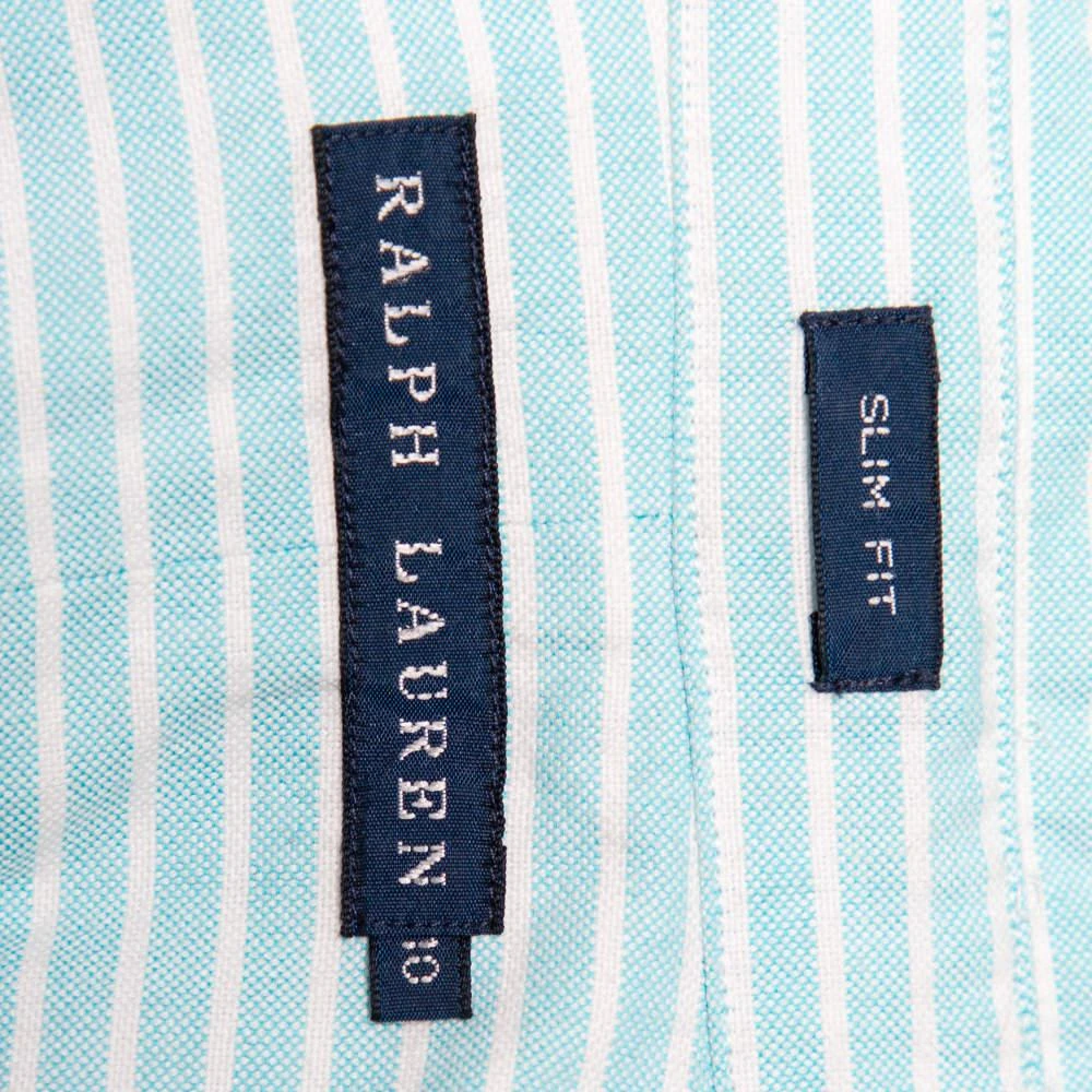 商品[二手商品] Ralph Lauren|Ralph Lauren Blue Striped Cotton Button Front Slim Fit Shirt L,价格¥796,第5张图片详细描述