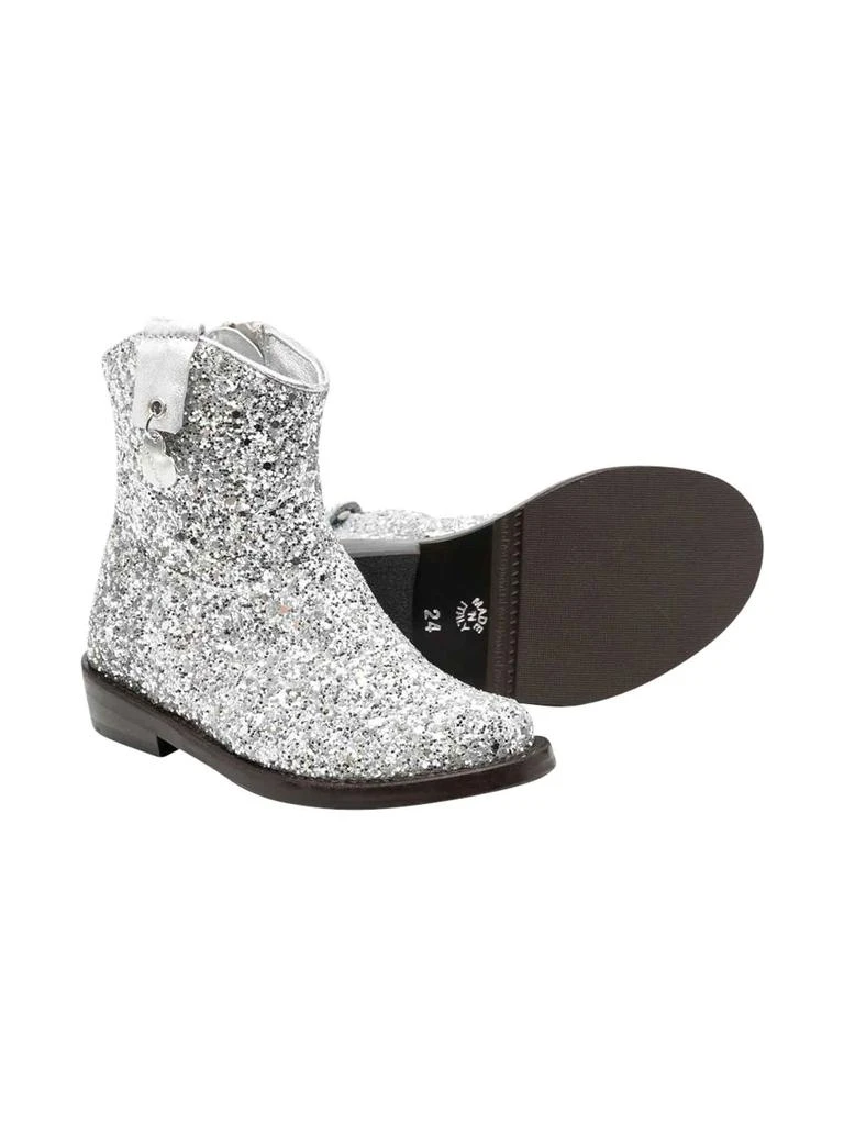 商品MONNALISA|Silver Ankle Boots Girl Monnalisa.,价格¥2076,第2张图片详细描述