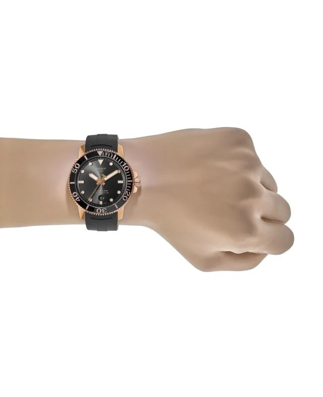 商品Tissot|Tissot Seastar 1000 Black Dial Black Rubber Strap Men's Watch T120.407.37.051.01,价格¥5535,第4张图片详细描述