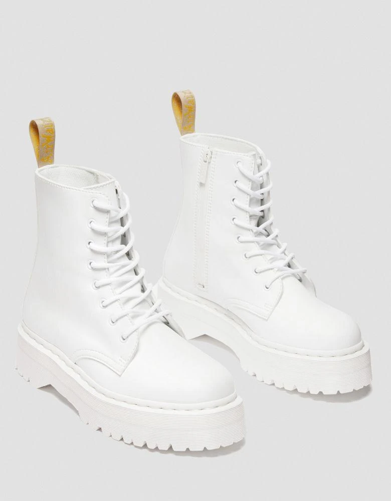 商品Dr. Martens|Dr Martens Vegan Jadon II Mono boots in white,价格¥1258,第2张图片详细描述