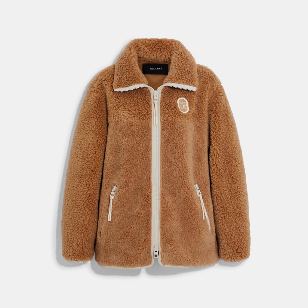 Coach Outlet | Coach Outlet Tonal Sherpa Zip Up 1616.28元 商品图片