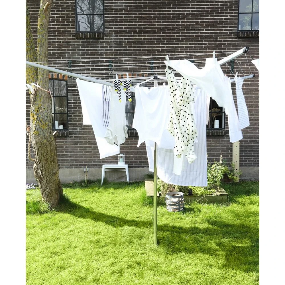 商品Brabantia|Rotary Top Spinner Clothesline - 164', 50 Meter with Metal Ground Spike and Protective Cover Set,价格¥1047,第2张图片详细描述