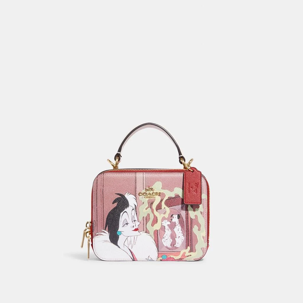 商品Coach|Coach Outlet Disney X Coach Box Crossbody With Cruella Motif,价格¥1038,第1张图片