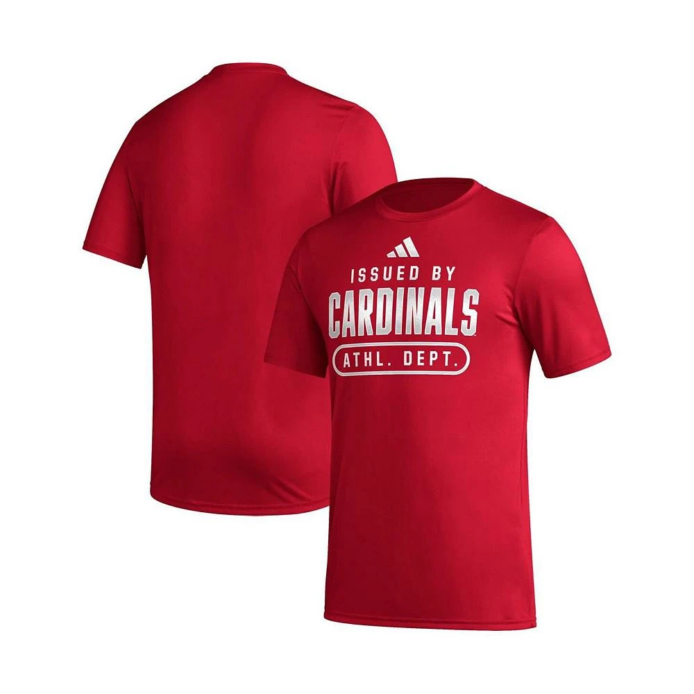 商品Adidas|Men's Red Louisville Cardinals AEROREADY Pregame T-shirt,价格¥234,第1张图片