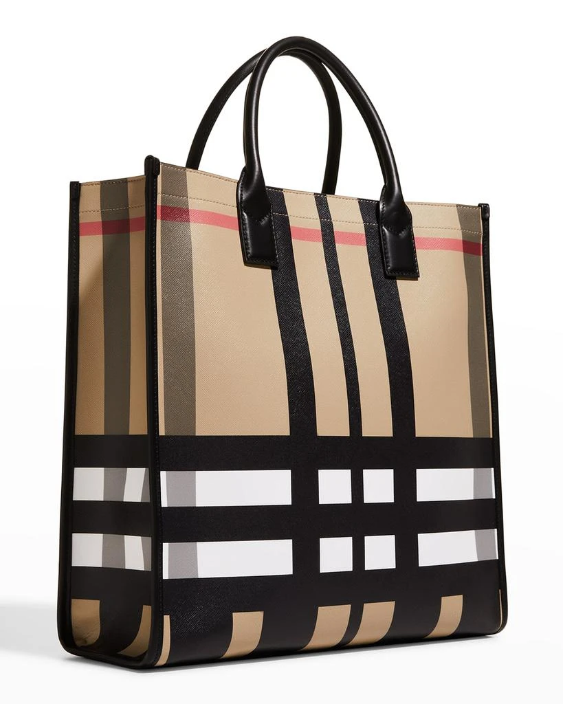 商品Burberry|Men's Denny Check Tote Bag,价格¥6186,第3张图片详细描述