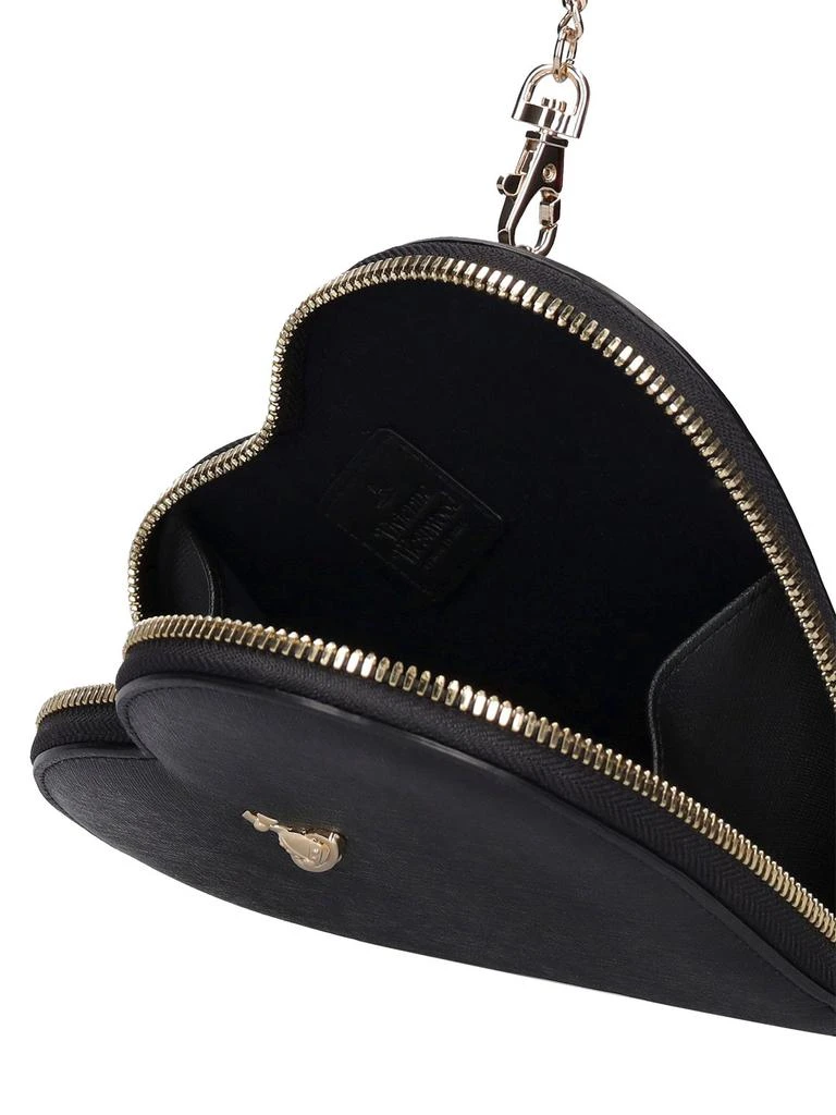 商品Vivienne Westwood|New Heart Saffiano Leather Shoulder Bag,价格¥2125,第5张图片详细描述