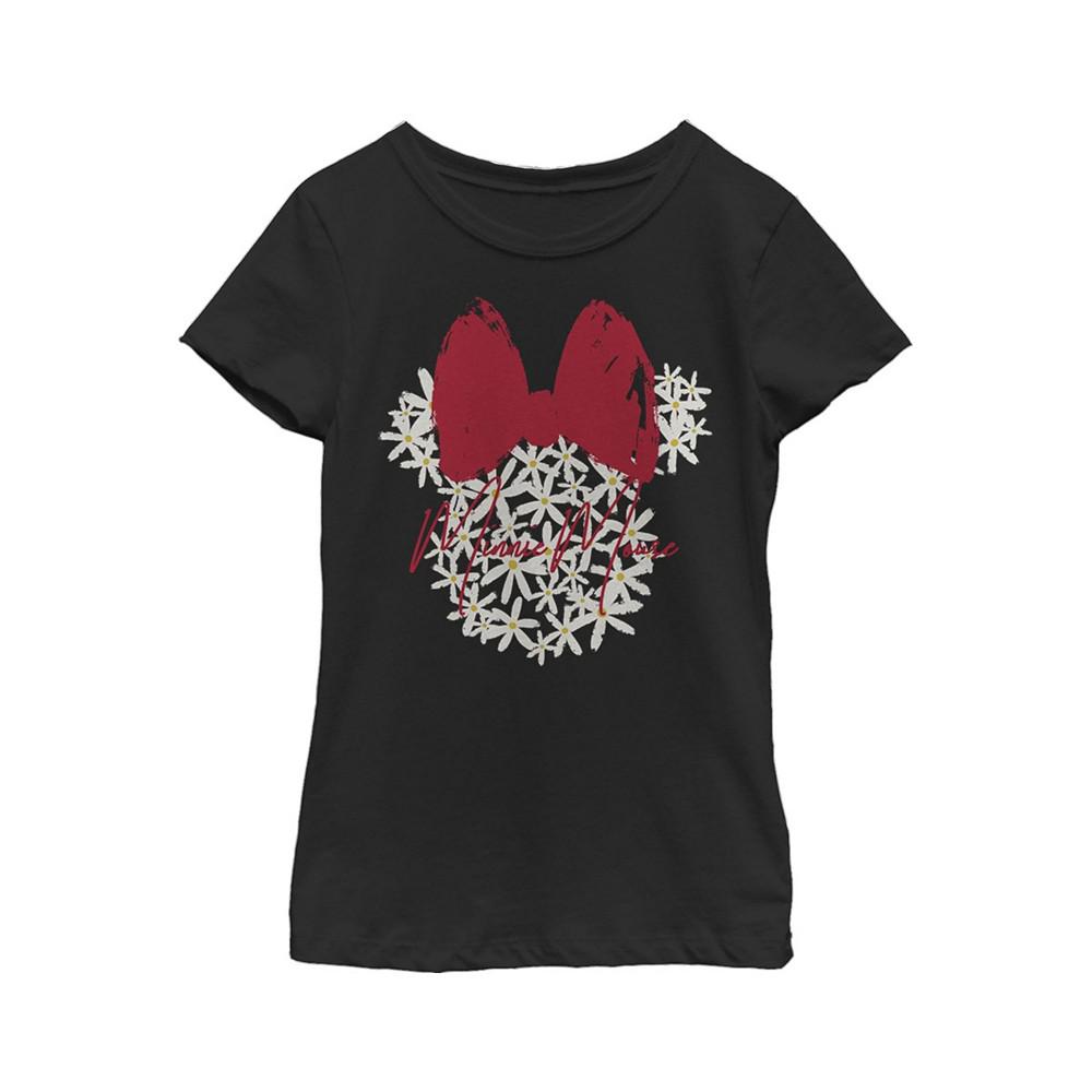 Girl's Mickey & Friends Flower Minnie  Child T-Shirt商品第1张图片规格展示