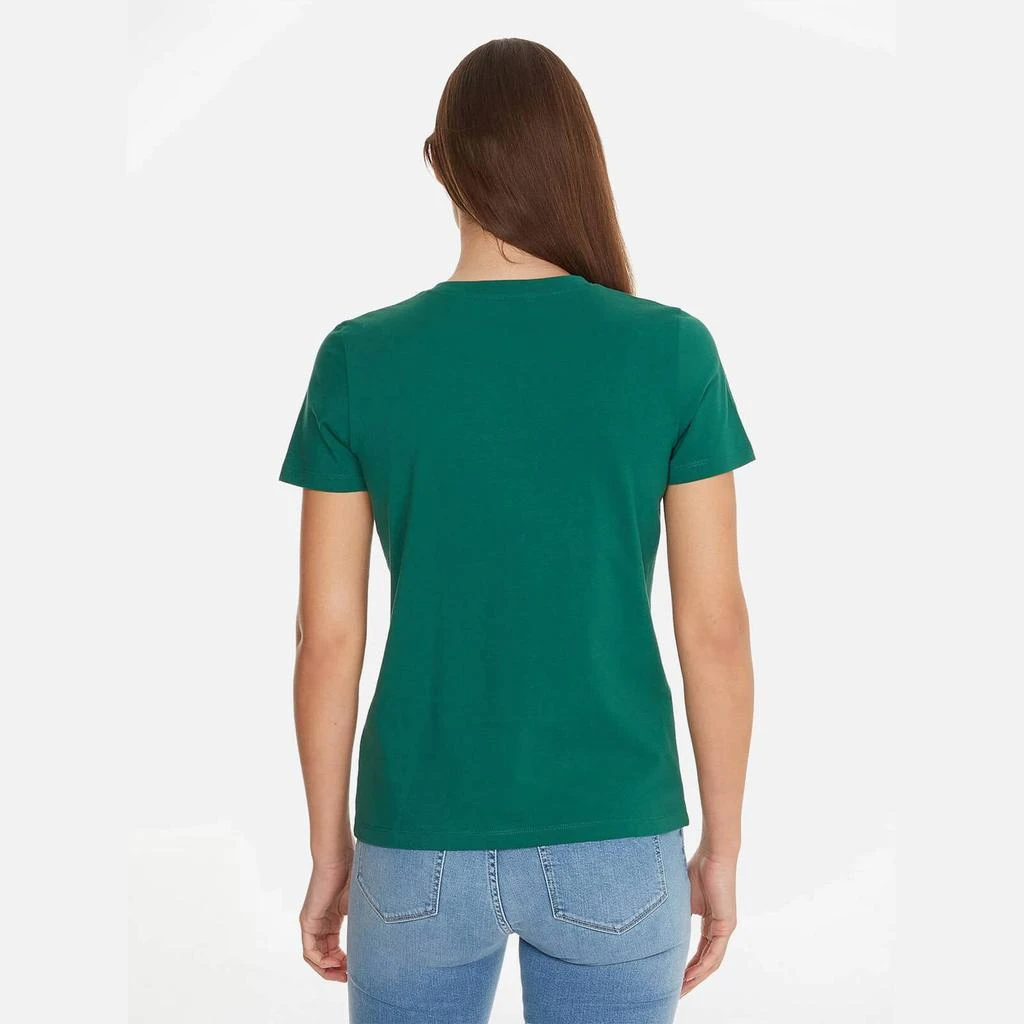 商品Tommy Hilfiger|Tommy Hilfiger Women's Regular Hilfiger Tee - Tropical Emerald,价格¥177,第2张图片详细描述