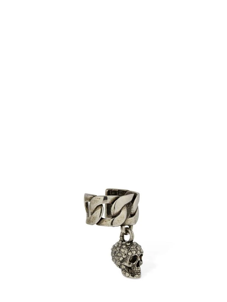商品Alexander McQueen|Chain Crystal Skull Mono Ear Cuff,价格¥2003,第1张图片详细描述