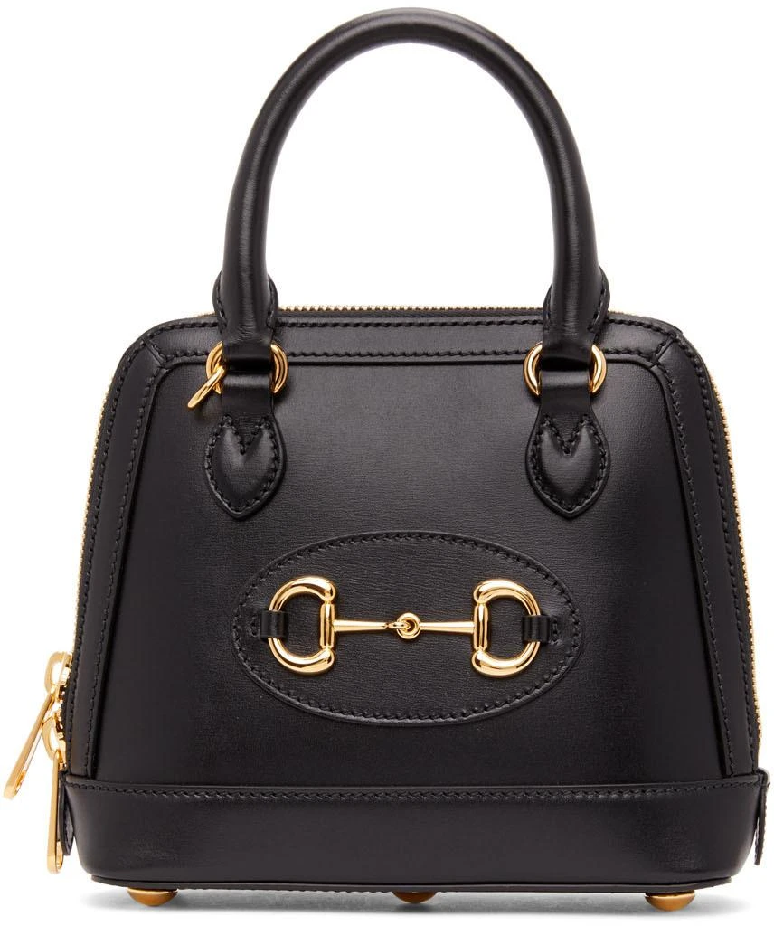 商品Gucci|Black Small GG 'Gucci 1955' Horsebit Bag,价格¥19458,第2张图片详细描述