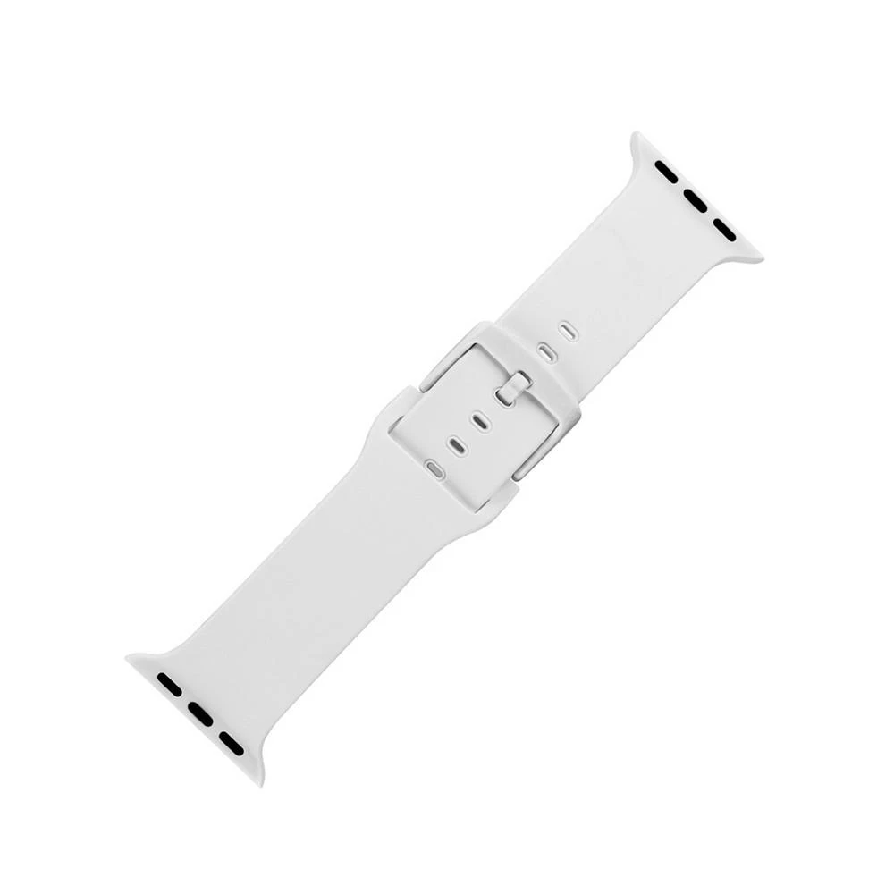商品WITHit|White Smooth Keeperless Silicone Band Compatible with 38/40/41mm Apple Watch,价格¥113,第2张图片详细描述