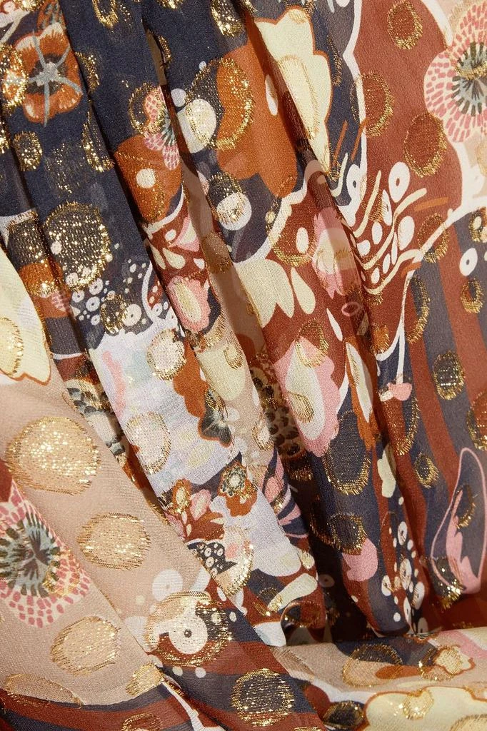 商品Chloé|Printed fil coupé silk-gauze midi skirt,价格¥2892,第5张图片详细描述