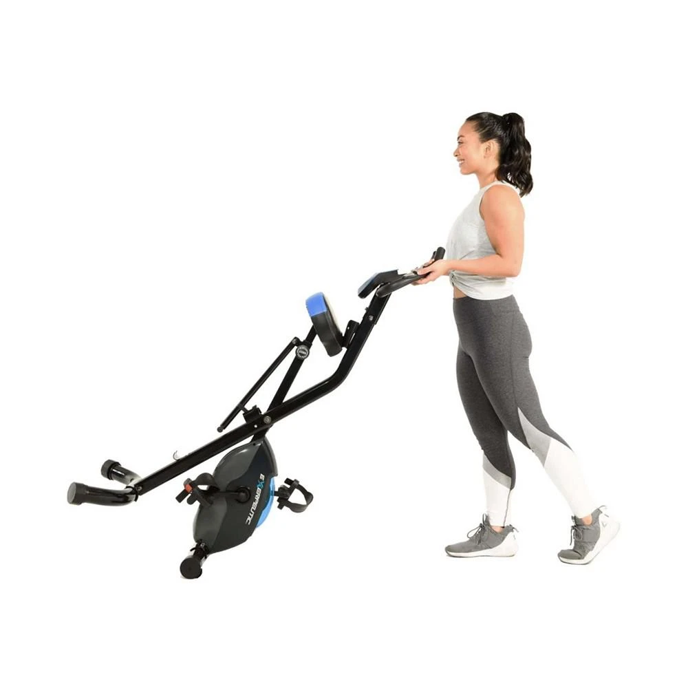 商品Exerpeutic|975 XLS Bluetooth Folding Upright Exercise Bike with MyCloudFitness App,价格¥3467,第2张图片详细描述