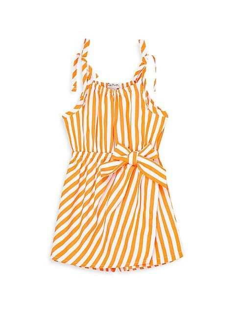 商品Habitual|Baby Girl's Mock Gathered Striped Romper,价格¥111,第1张图片