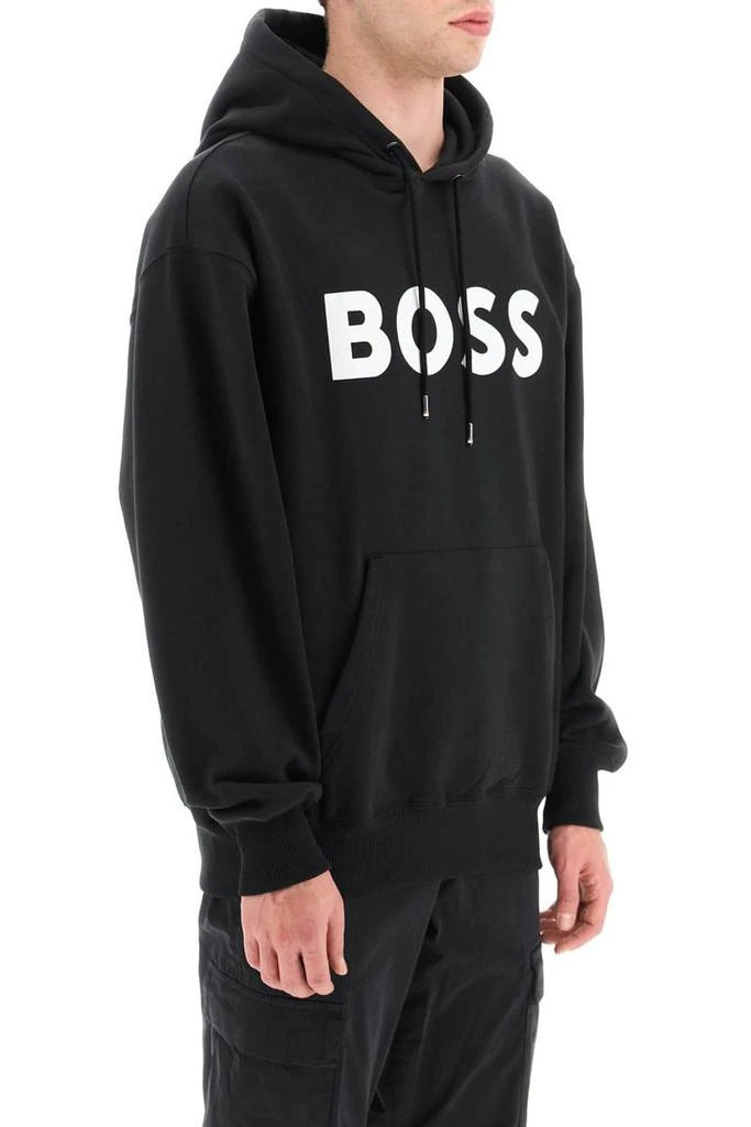 商品Hugo Boss|Boss 'sullivan' flocked logo hoodie,价格¥1102,第2张图片详细描述