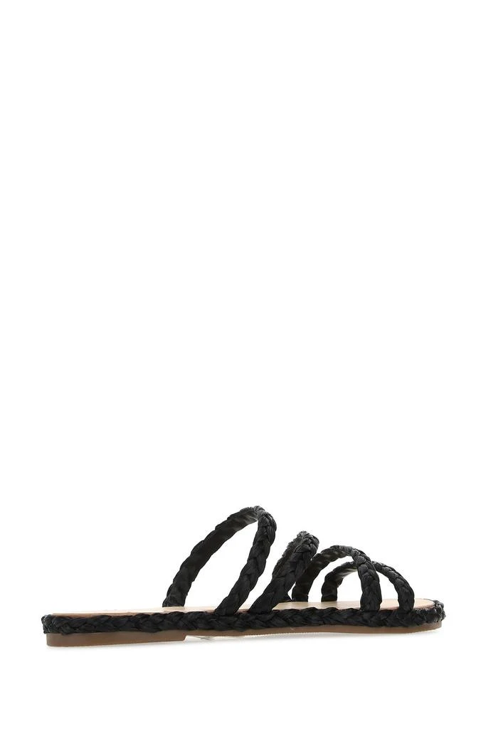 商品MANEBÍ|Black raffia Yucatan slippers,价格¥539,第2张图片详细描述