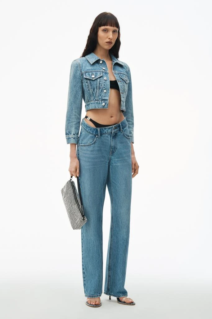 商品Alexander Wang|ASYMMETRICAL BIKINI LAYER JEANS,价格¥1413,第1张图片