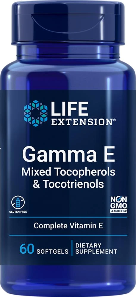 商品Life Extension|Life Extension Gamma E Mixed Tocopherols & Tocotrienols (60 softgels),价格¥203,第1张图片