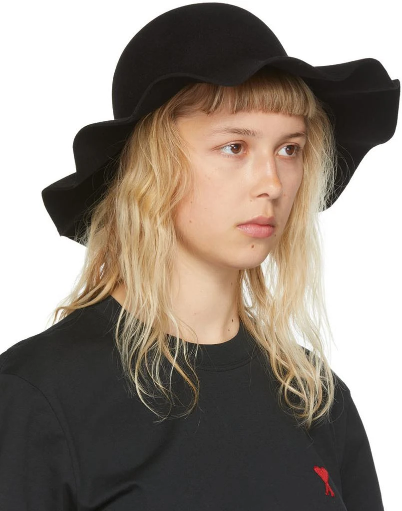 商品AMI|Black Borsalino Edition Felted Hare Fur Hat,价格¥1350,第2张图片详细描述