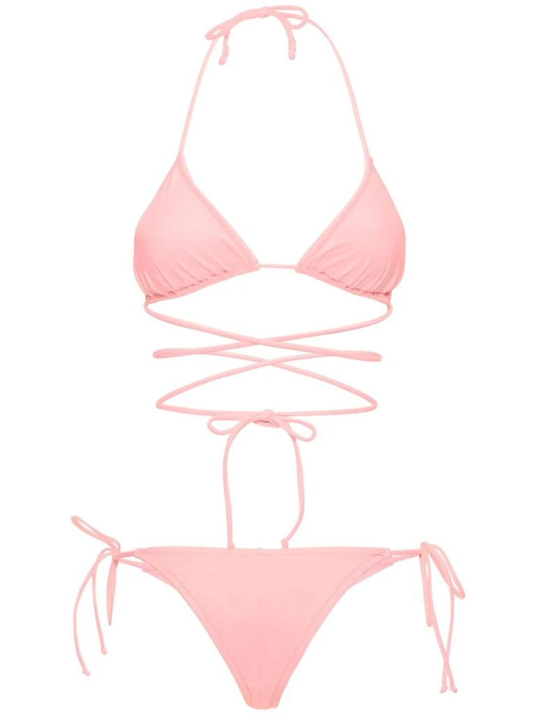 商品Reina Olga|Miami纯色三角形比基尼套装,价格¥569,第5张图片详细描述