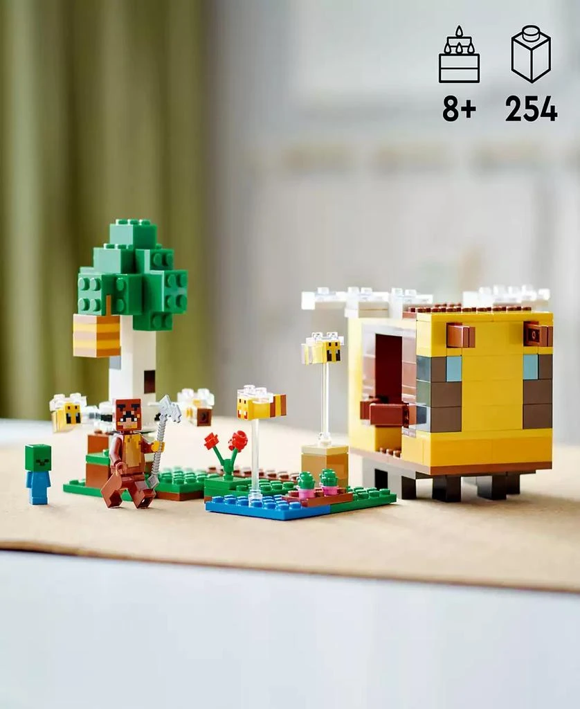 商品LEGO|Minecraft The Bee Cottage 21241 Toy  Building Set with Honey Bear, Baby Zombie and Bee Figures,价格¥149,第2张图片详细描述