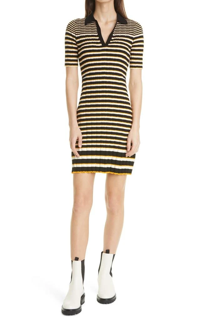商品Theory|Dr. Hud Irregular Rib Polo Dress,价格¥1117,第1张图片