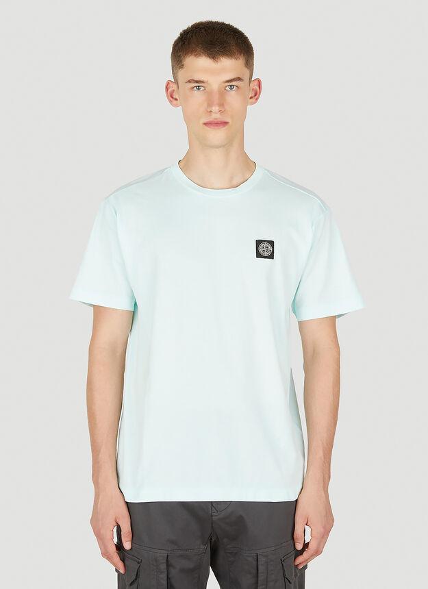 商品Stone Island|Compass Patch T-Shirt in Light Blue,价格¥710,第1张图片