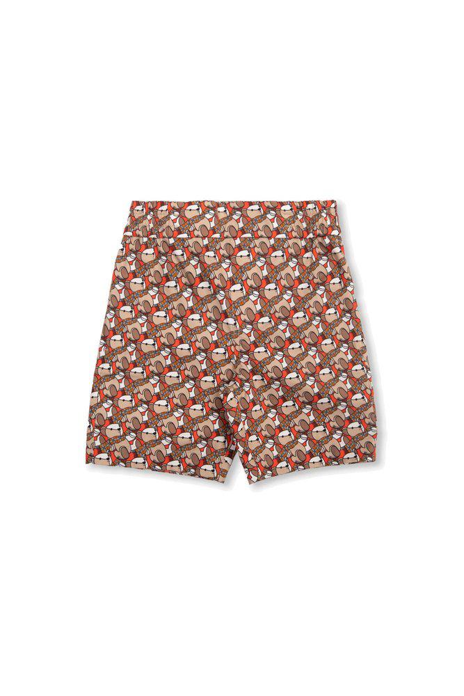 Burberry Kids Thomas Bear Printed Shorts商品第1张图片规格展示